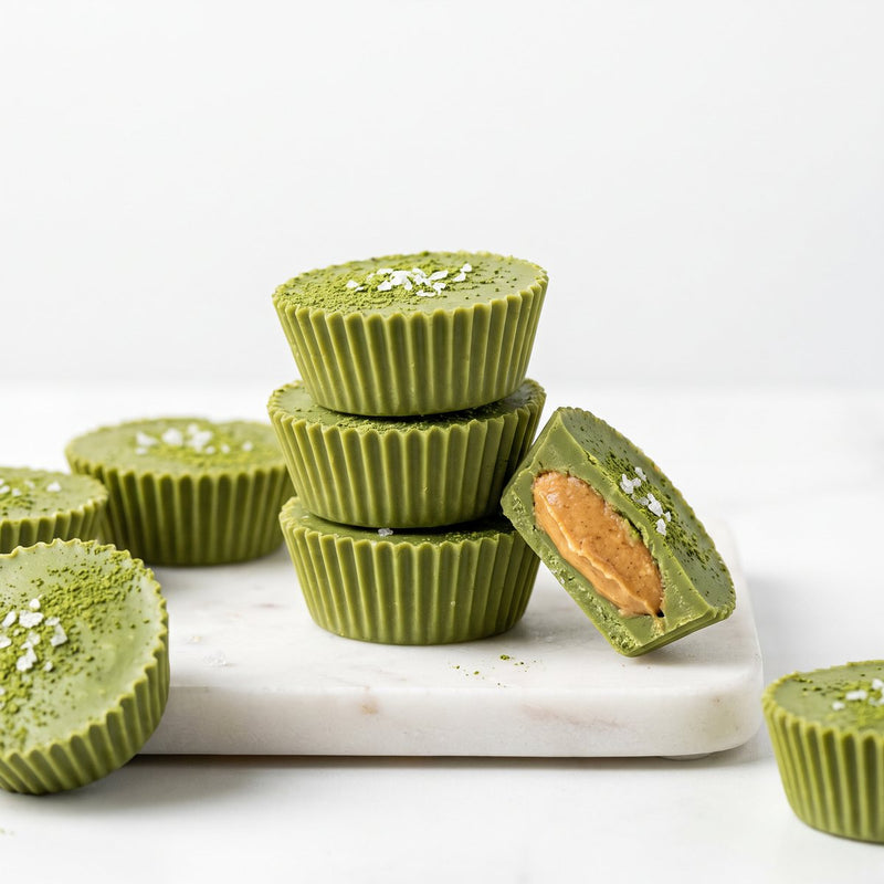 Matcha peanut butter cups