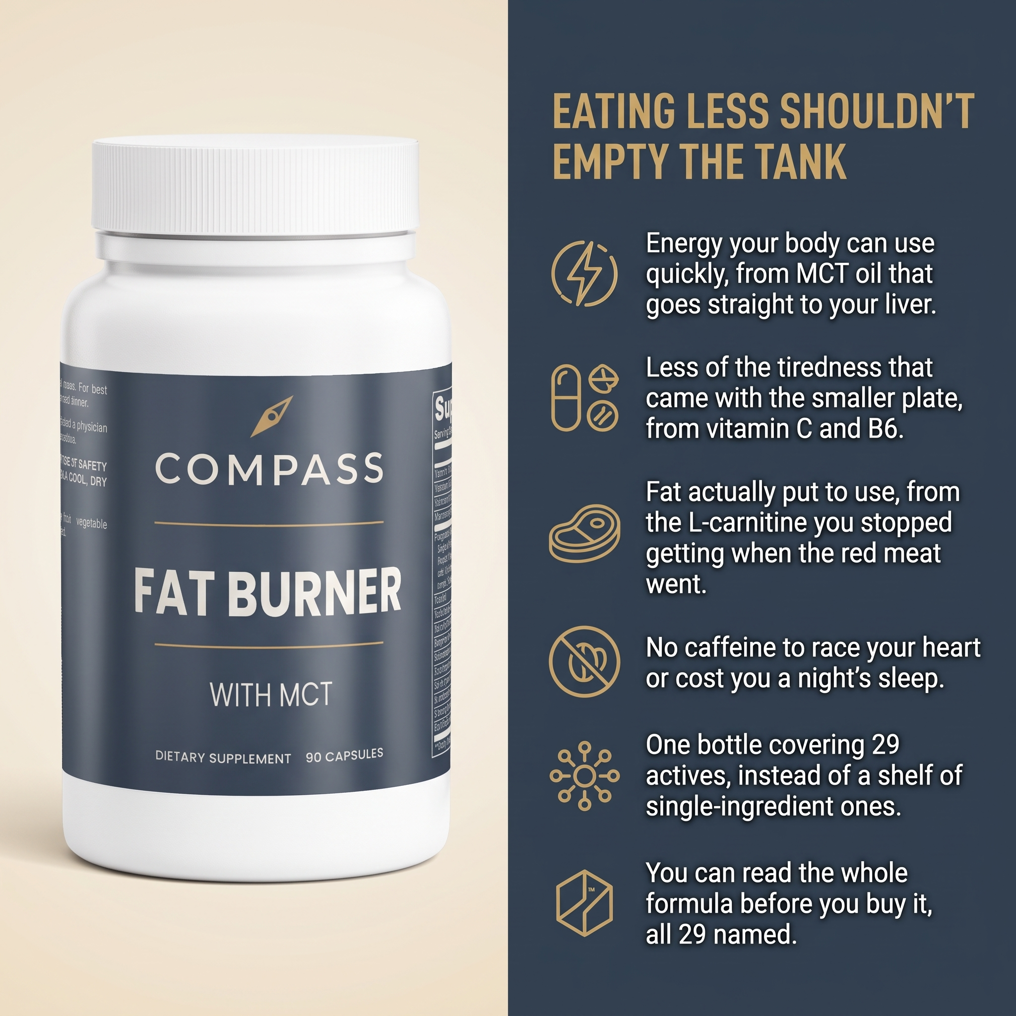 Eating less shouldn't empty the tank