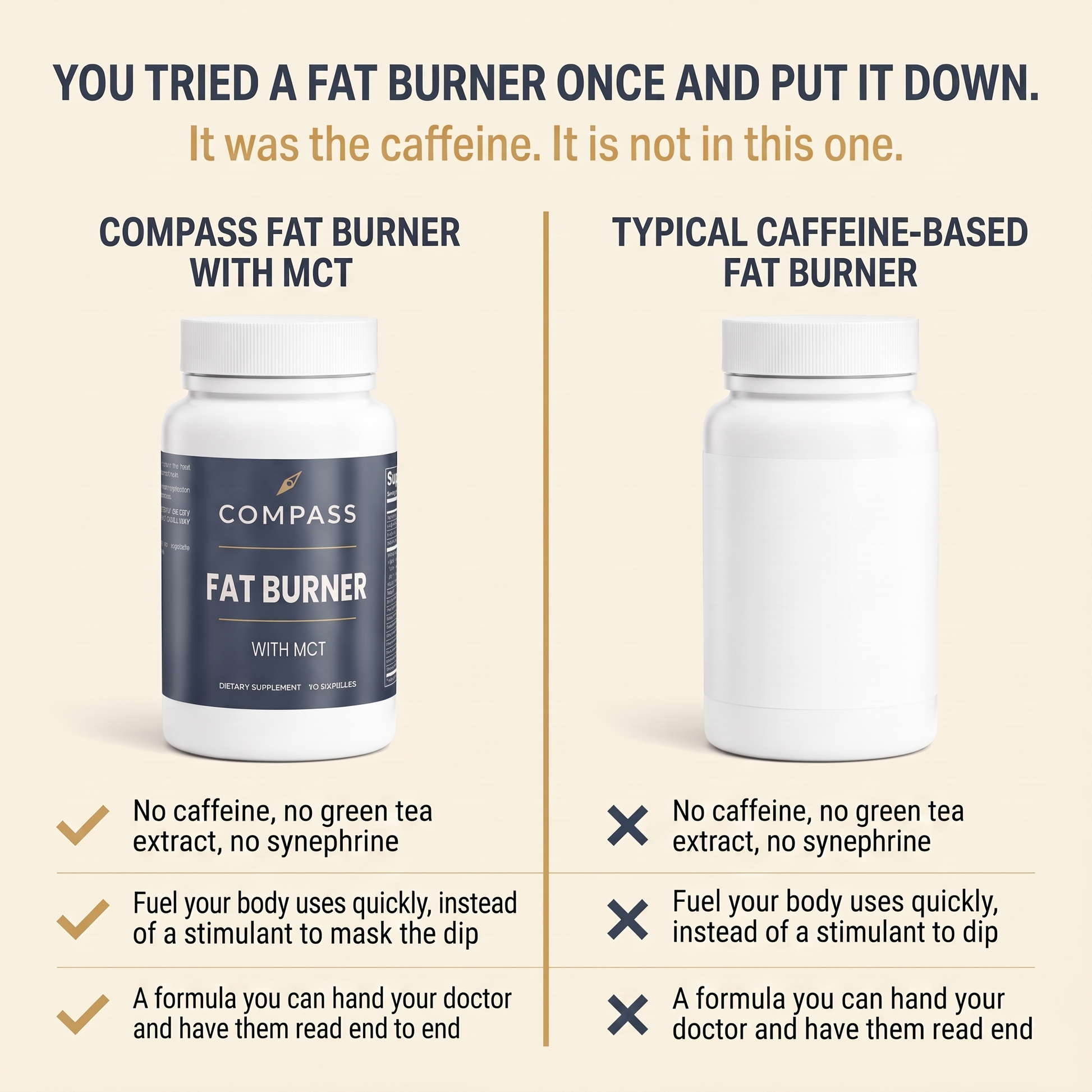 You tried a fat burner once and put it down