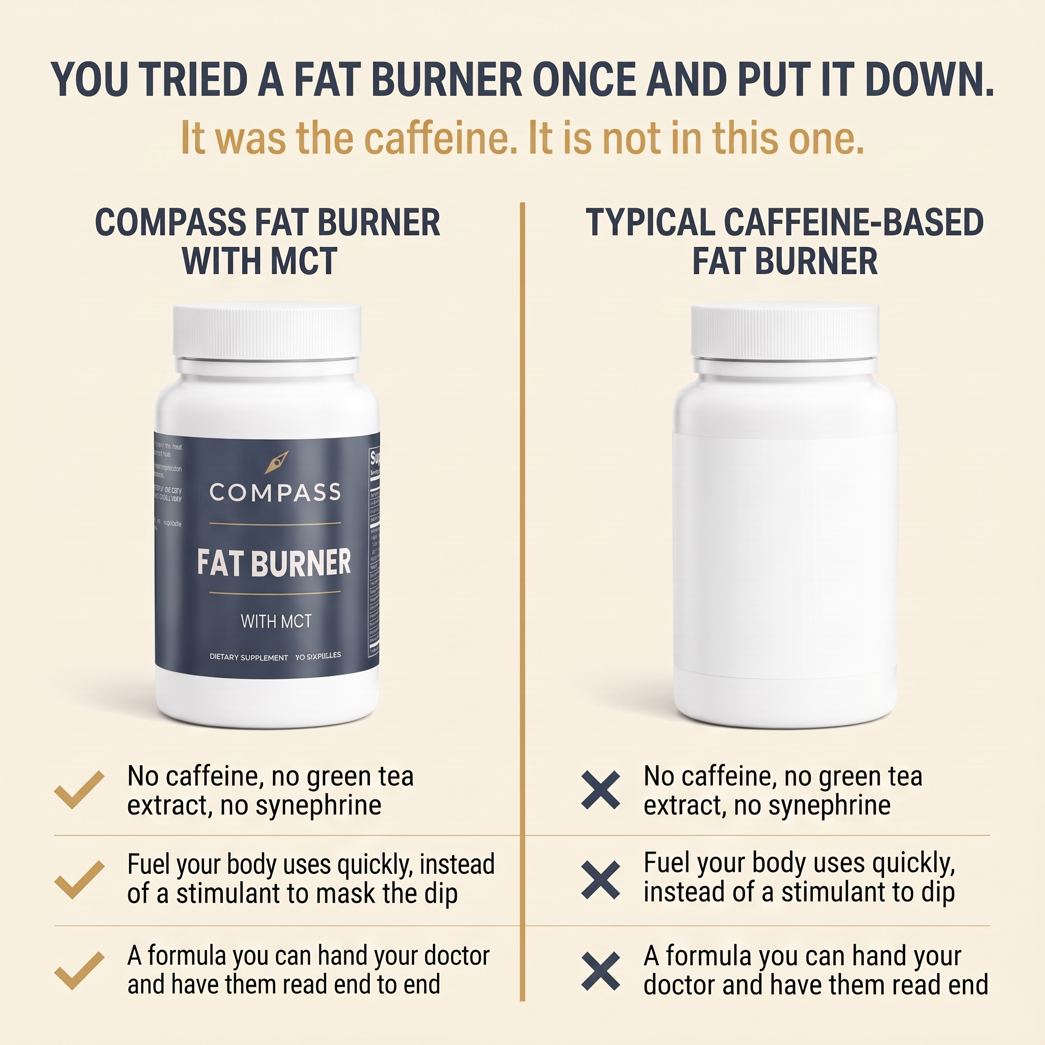 You tried a fat burner once and put it down