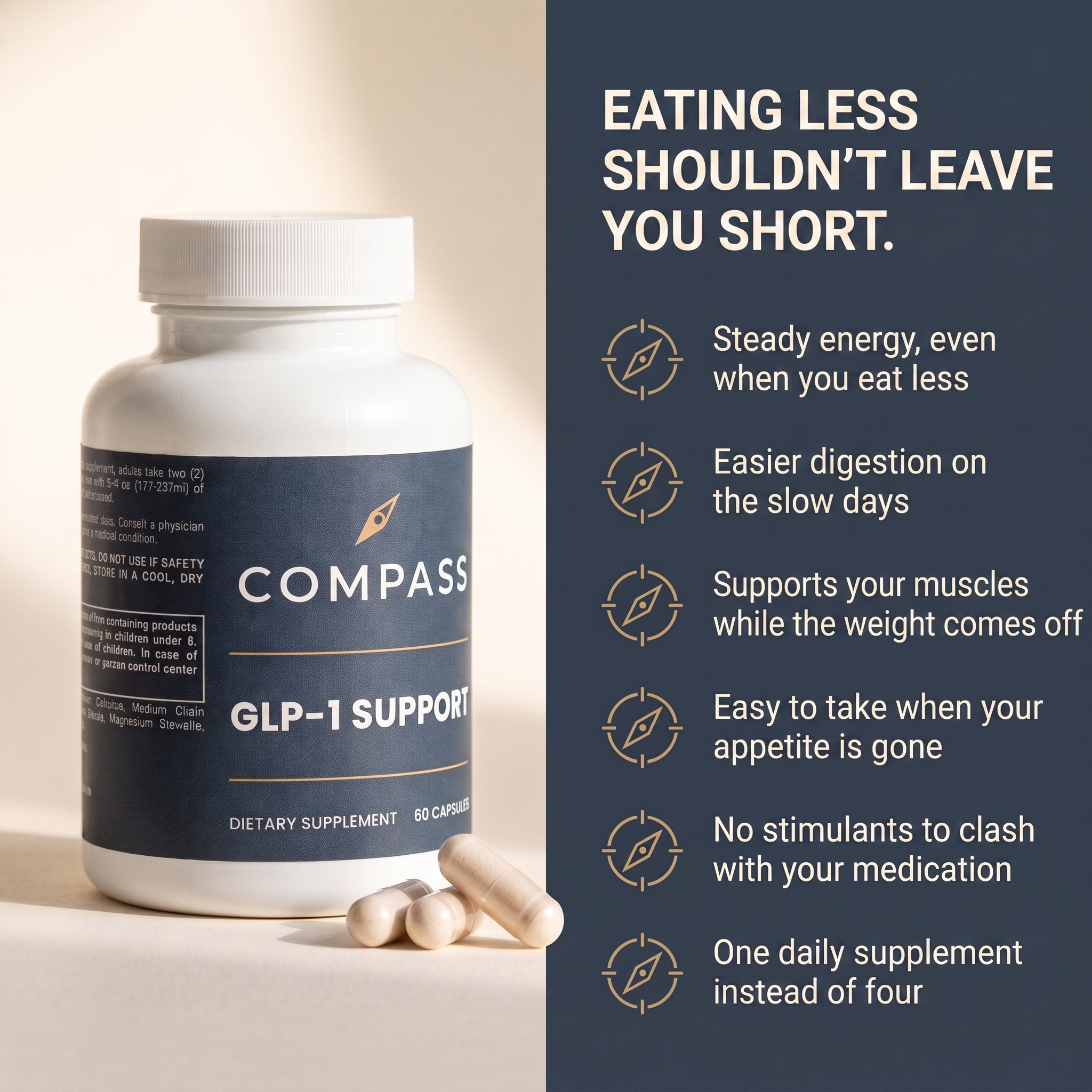 Eating less shouldn't leave you short