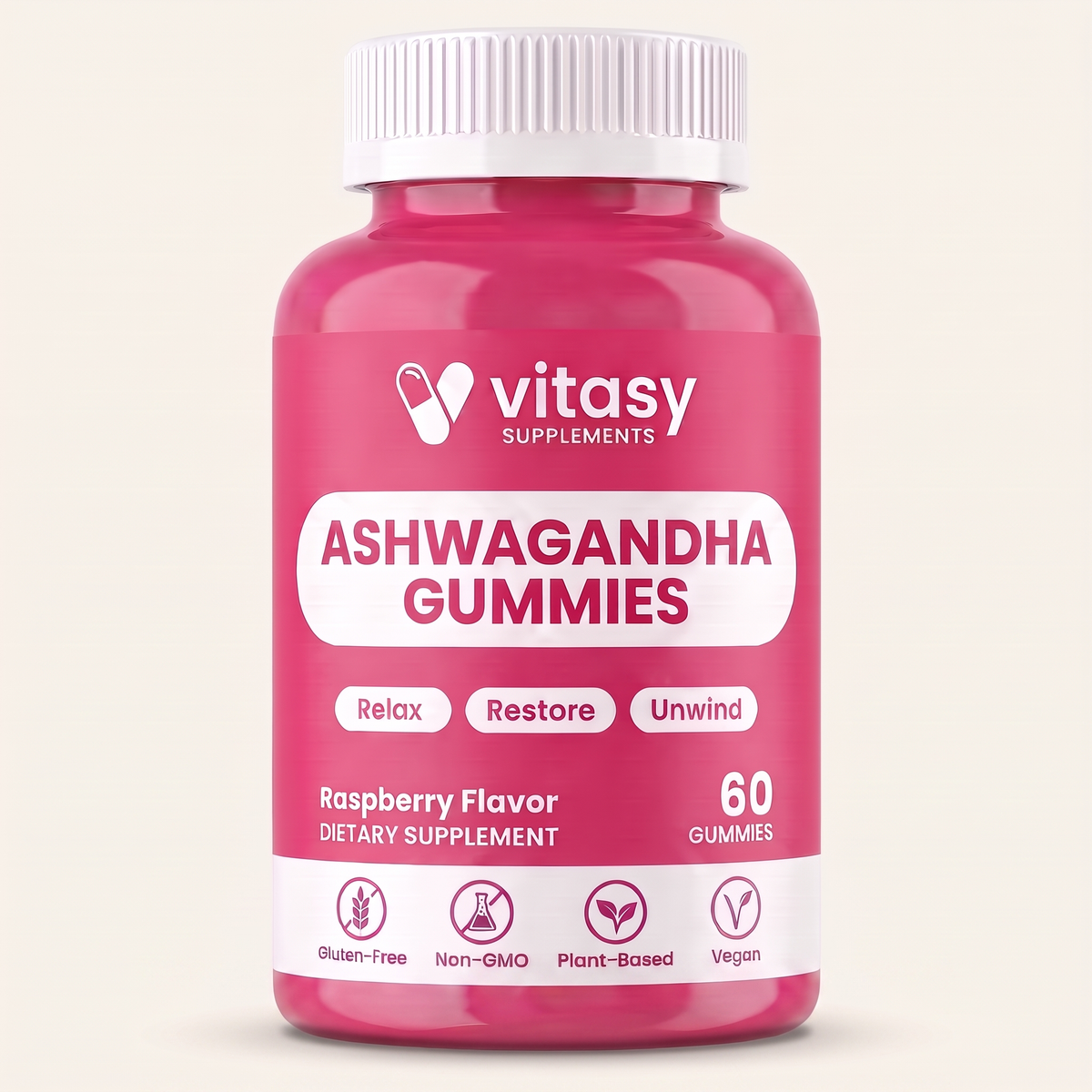 Ashwaganda Gummies v7 - Gallery Image 3 - Raspberry