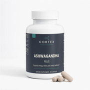 CORTEX Ashwagandha Plus, bottle with capsules