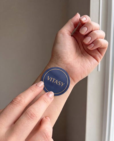 Applying an Energy Patch to the inner wrist