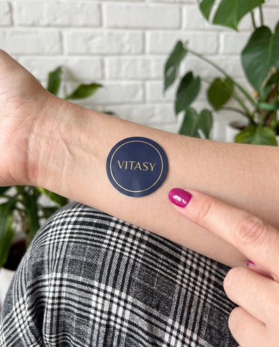 Energy Patch on the forearm