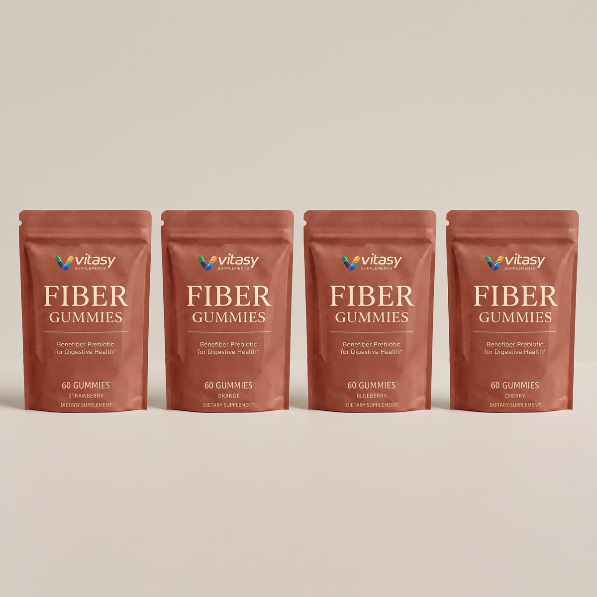 Fiber Gummies That Taste Like a Fruit Chew - 6g Soluble Chicory Root Fiber Per Serving - 60 Gummies, 30 Servings