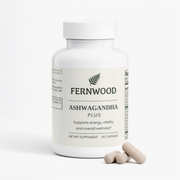 FERNWOOD Ashwagandha Plus bottle with capsules