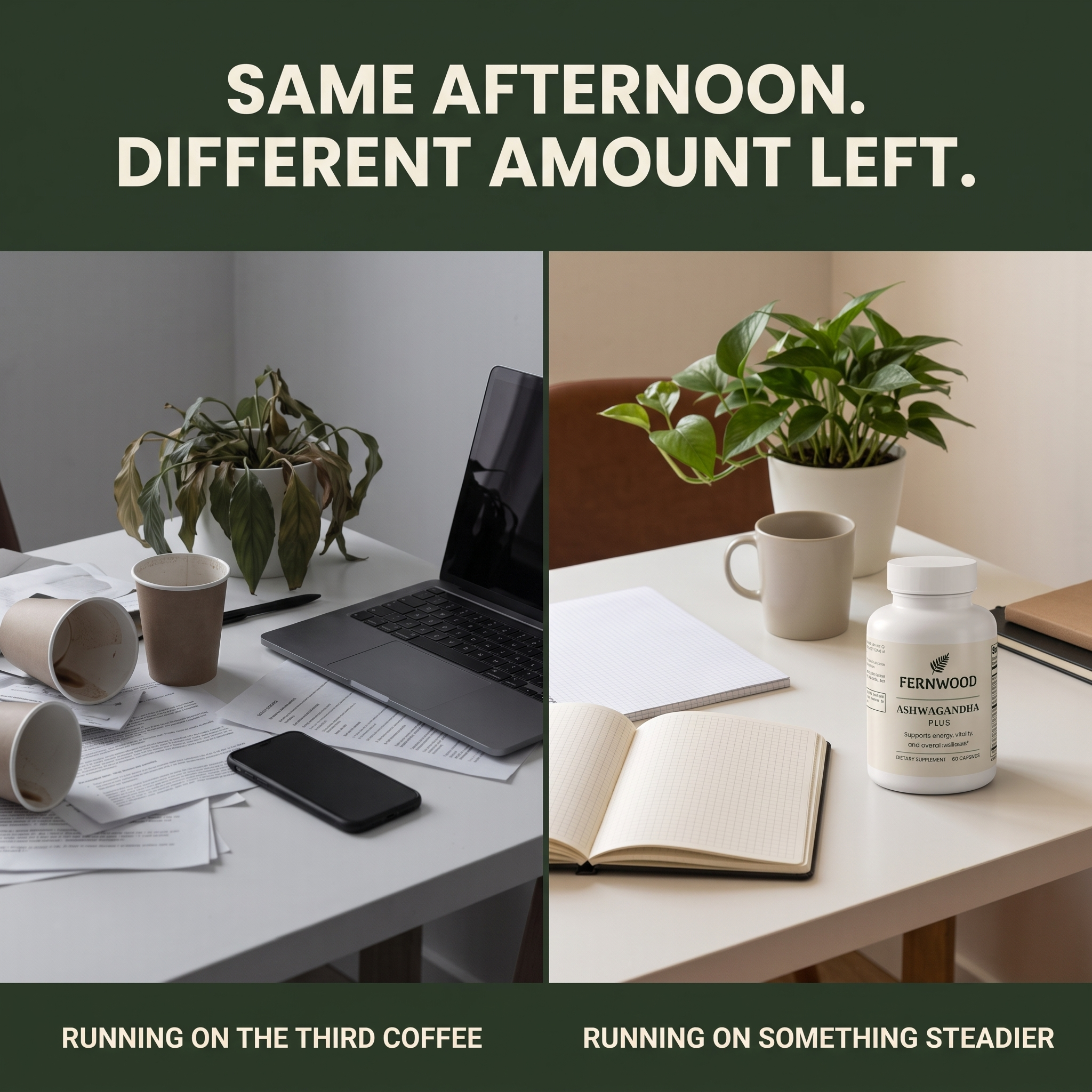 Same afternoon. Different amount left.