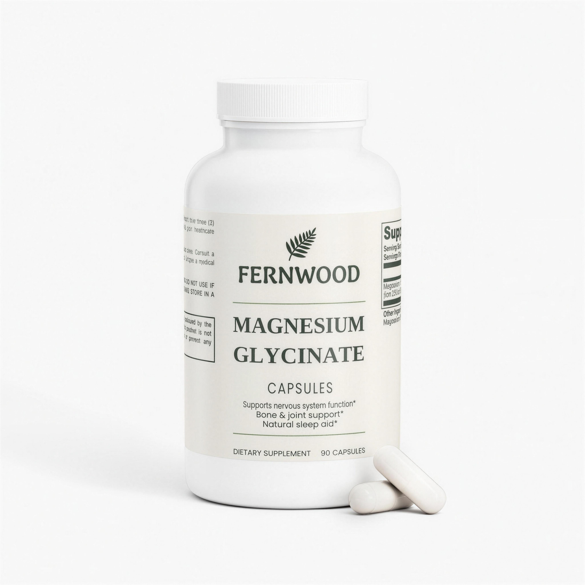 Fernwood Magnesium Glycinate, 275 mg per serving, 90 vegan capsules
