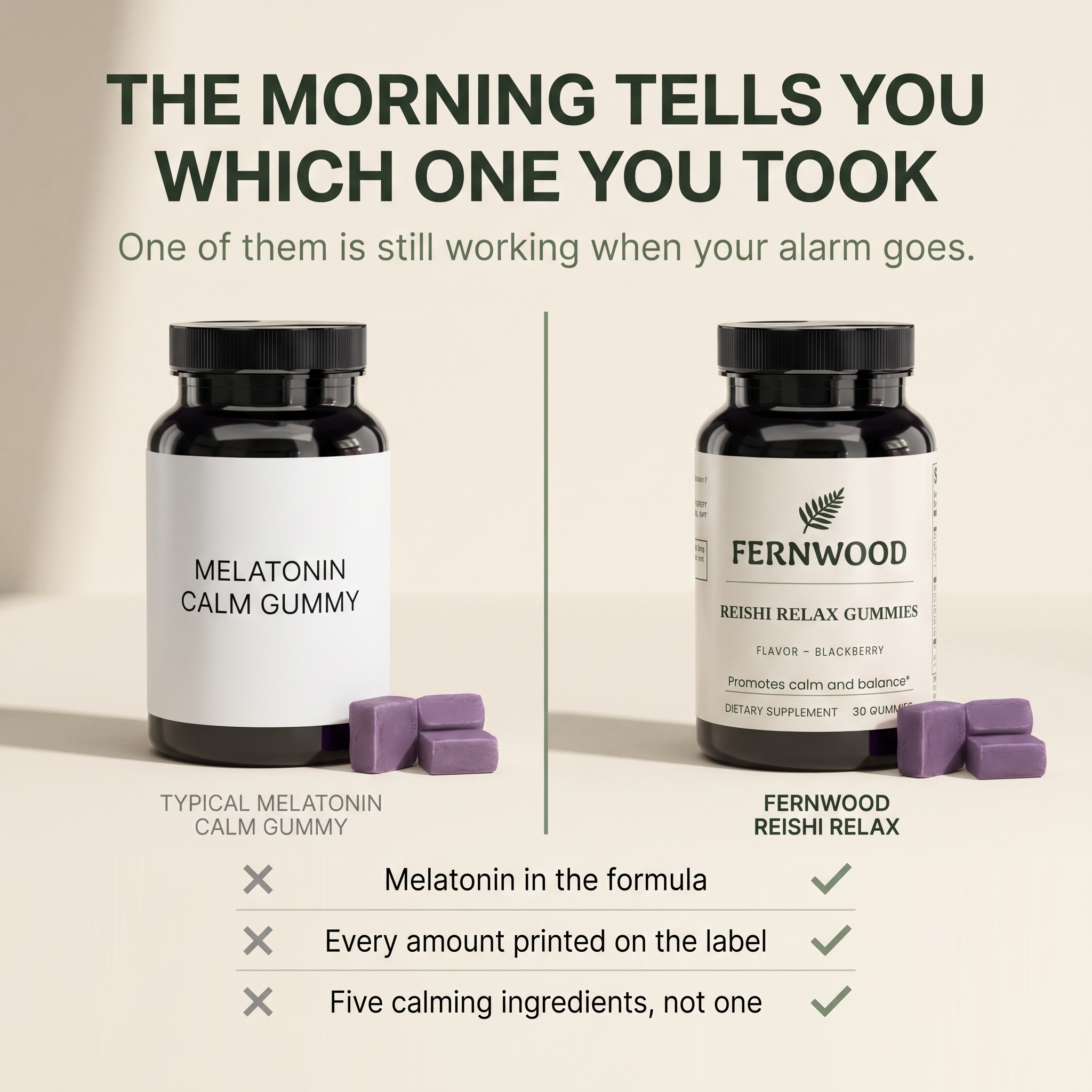 The morning tells you which one you took