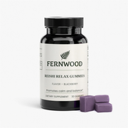 FERNWOOD Reishi Relax Gummies jar with gummies
