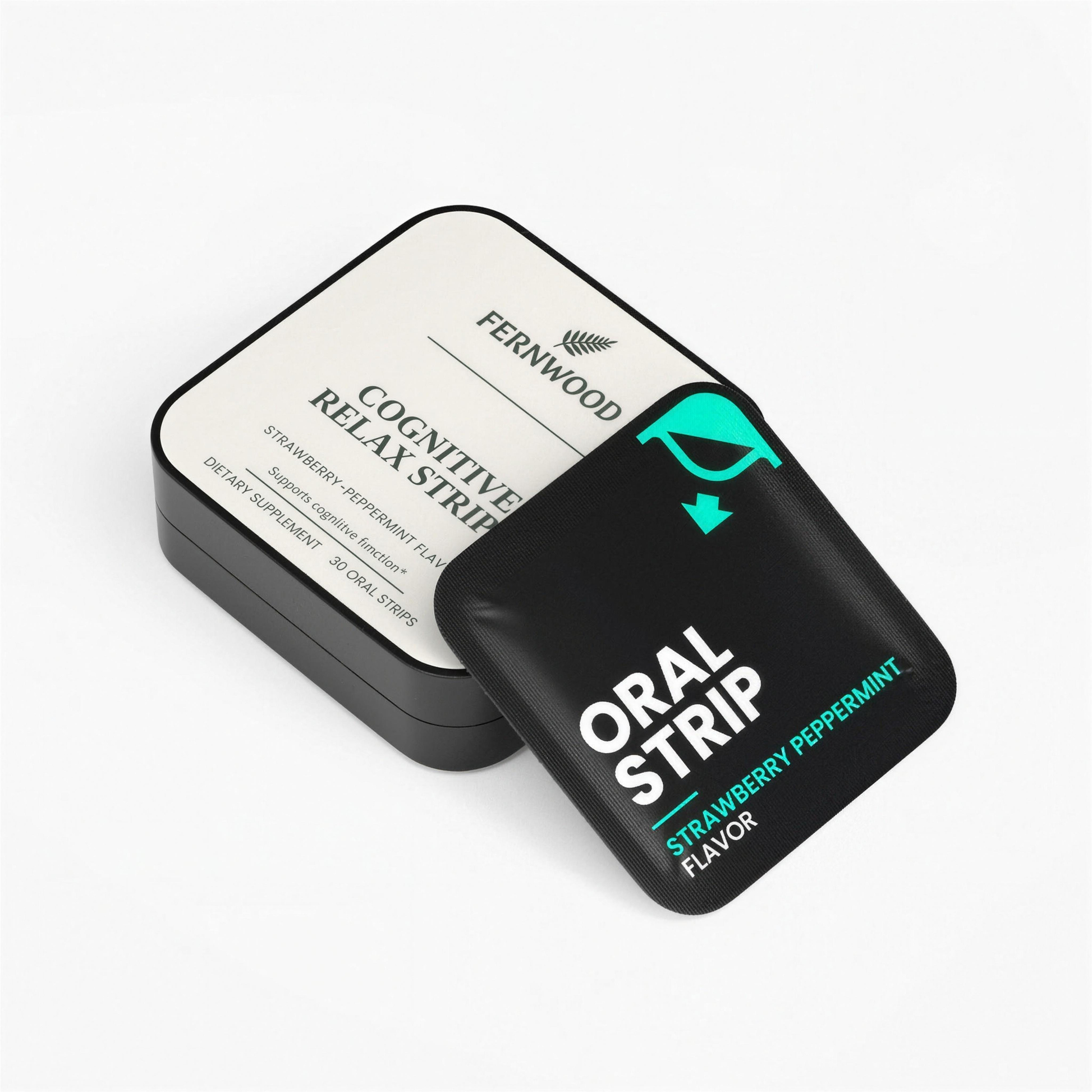 Fernwood Cognitive Relax Strips, tin of 30 oral strips