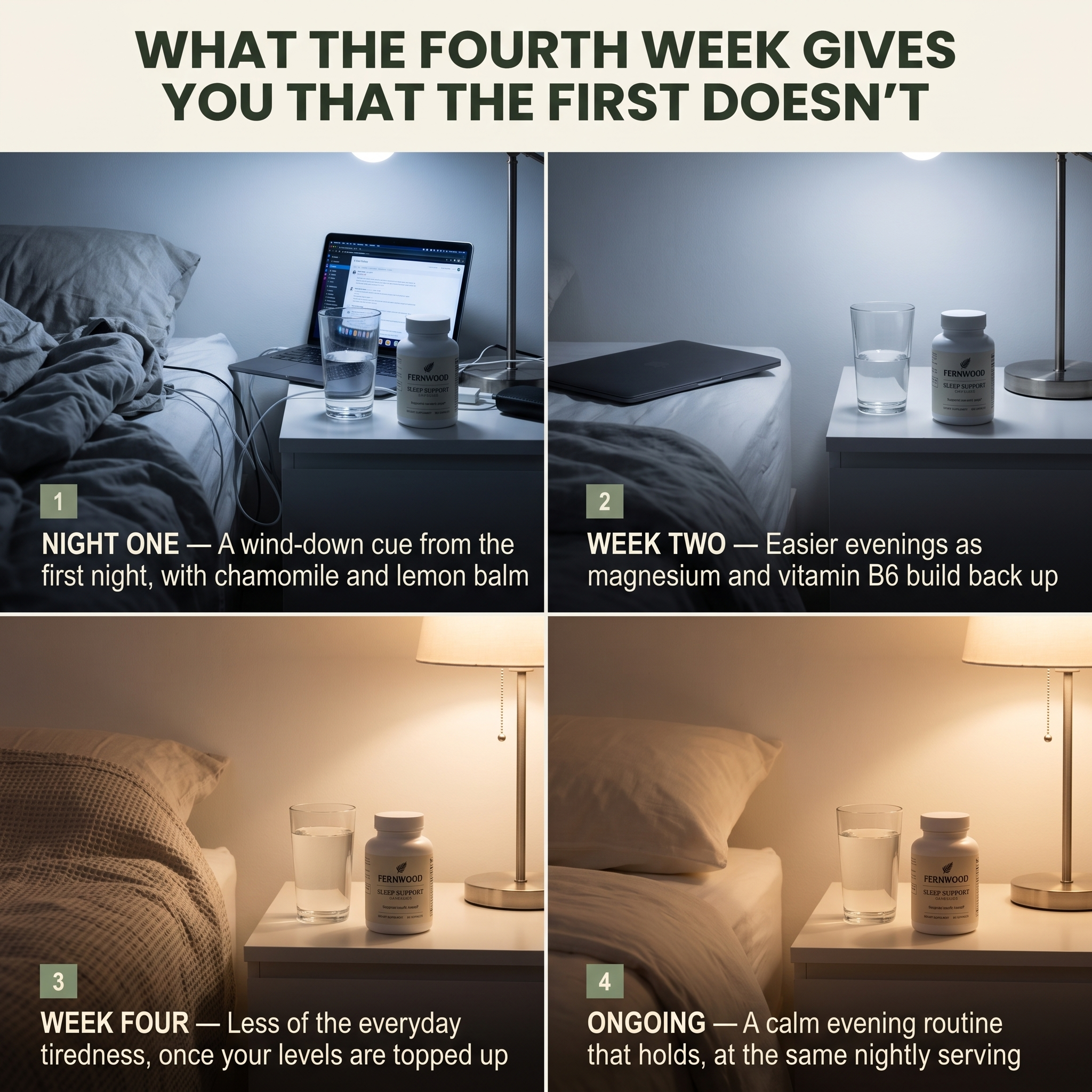 What the fourth week gives you that the first doesn't