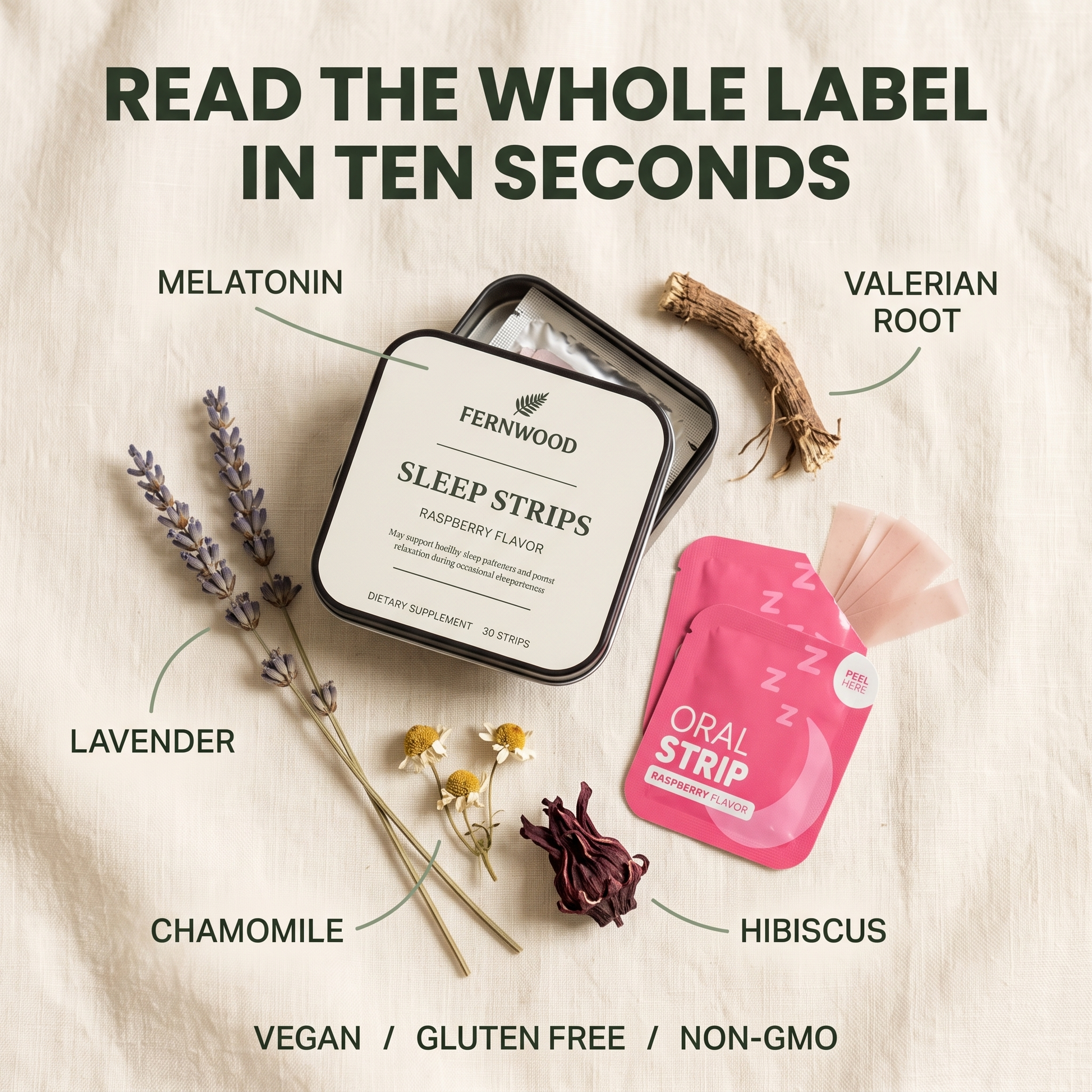Read the whole label in ten seconds