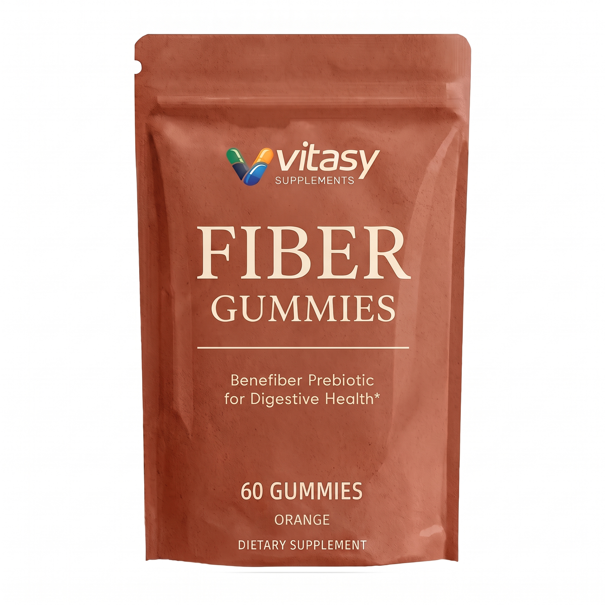 Fiber Gummies Orange Vitasy packshot luxury