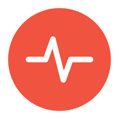 Heartbeat icon for probiotic lifespan