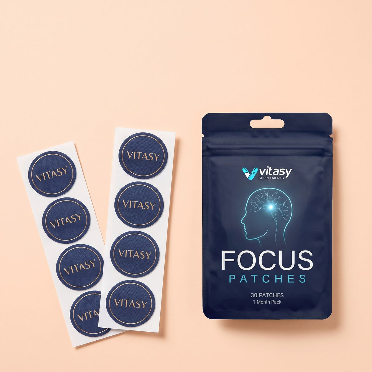One month supply of Vitasy Focus Patches