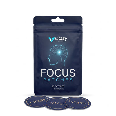 Vitasy Focus Patches pouch with 30 patches