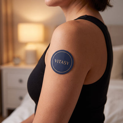 Vitasy patch on the upper arm