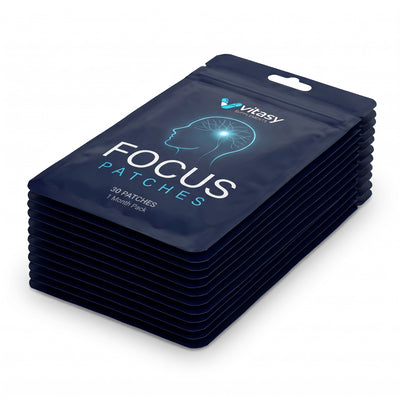 Twelve pouches of Vitasy Focus Patches