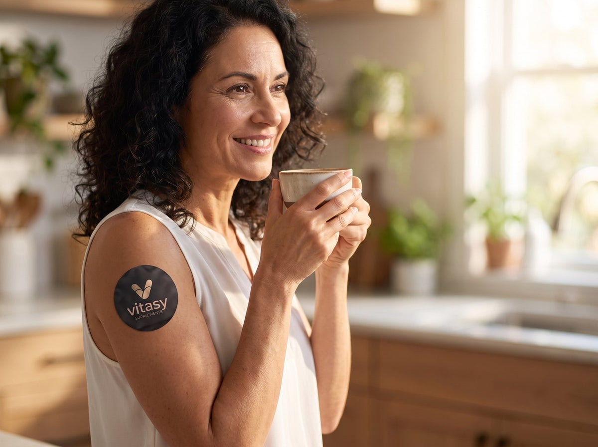 Morning coffee with a Vitasy patch