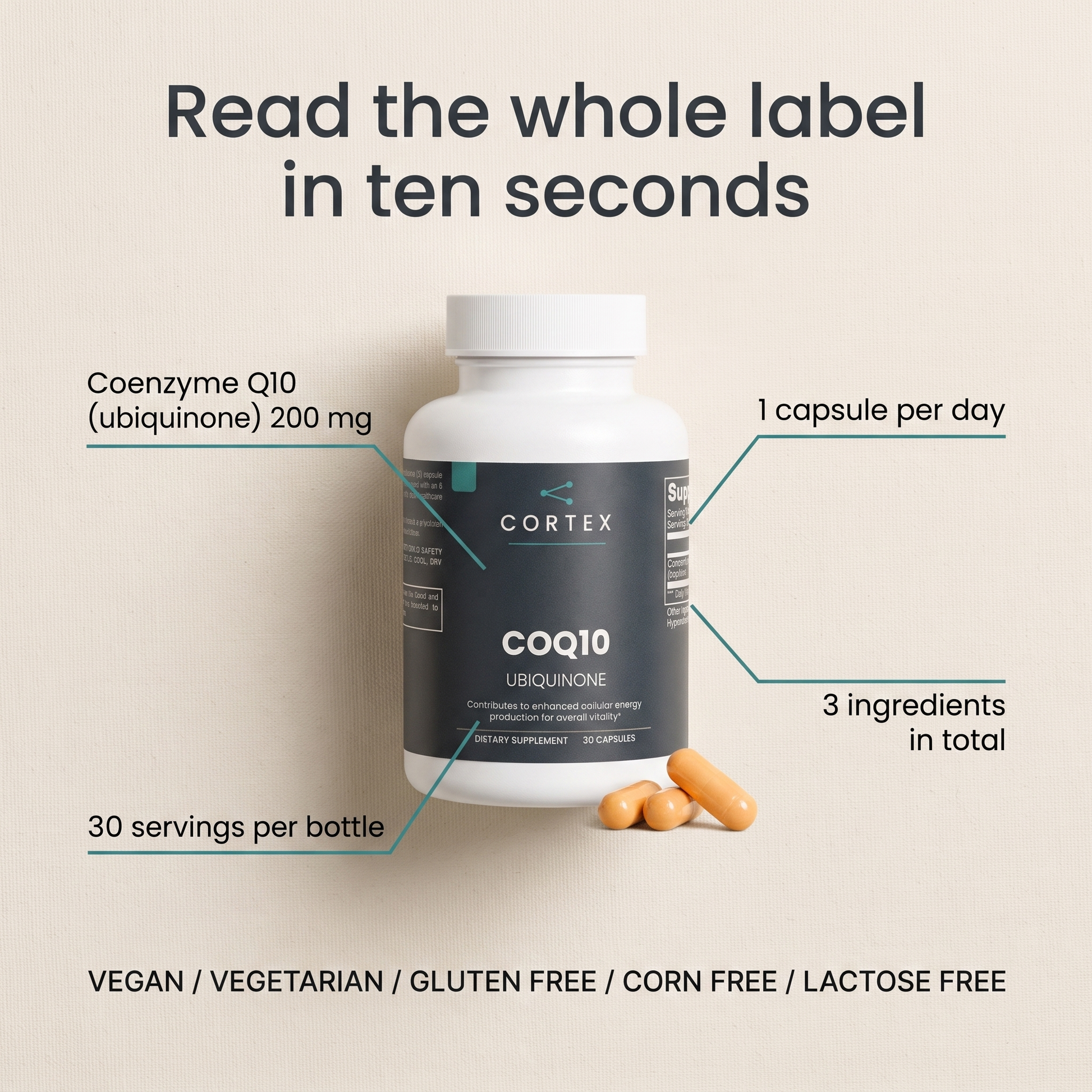 Read the whole label in ten seconds