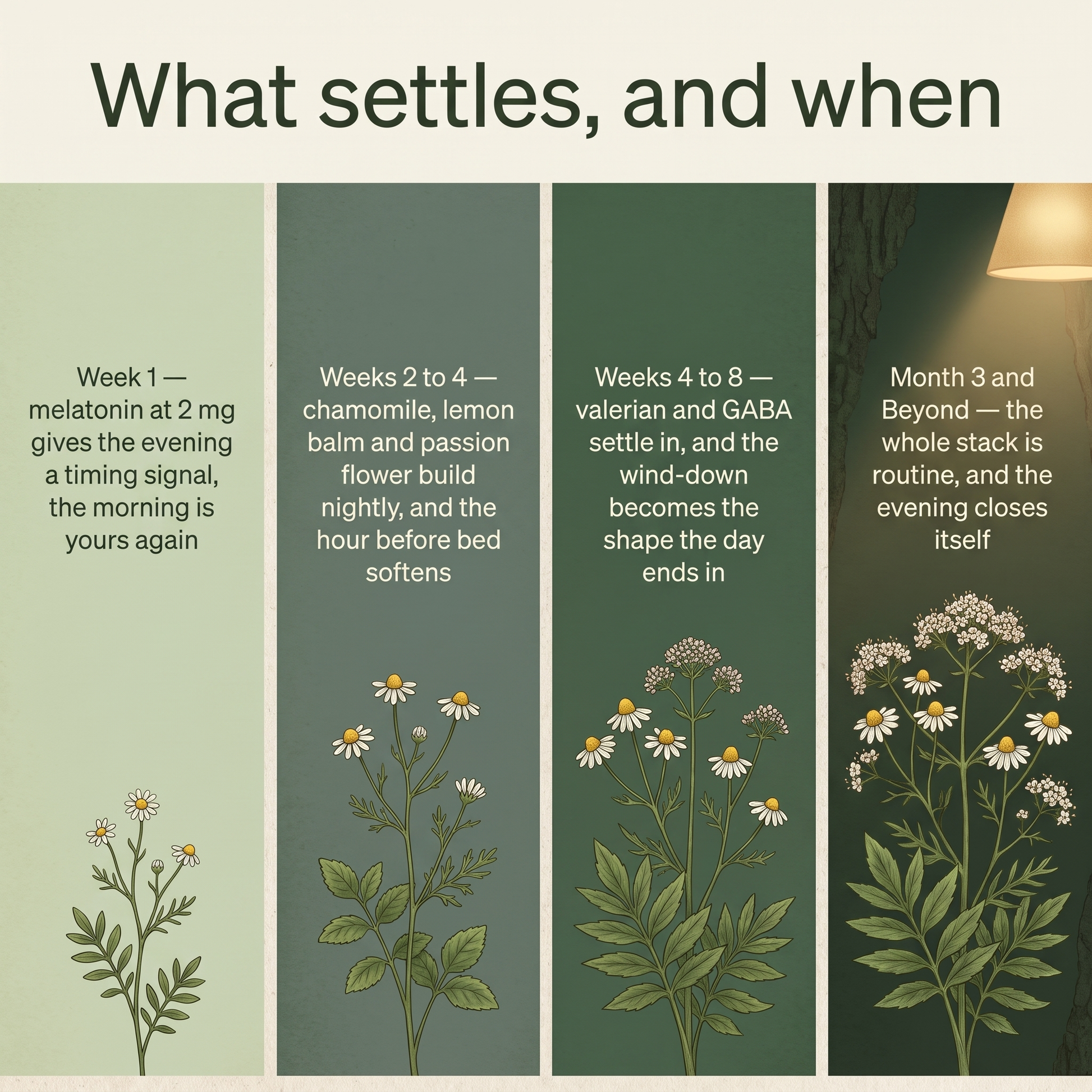 What settles, and when
