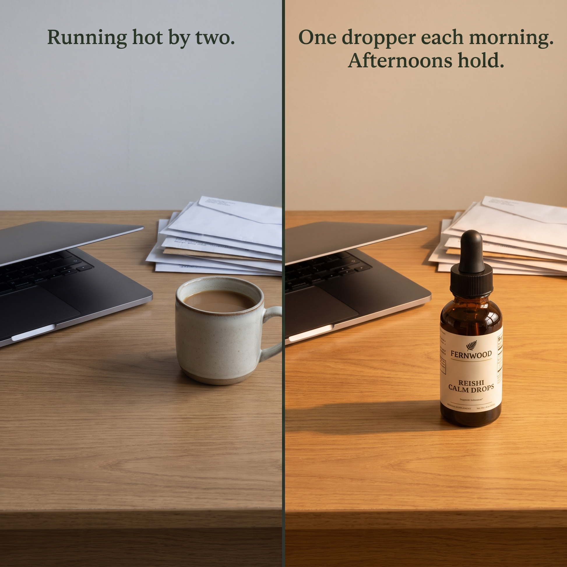 Running hot by two. One dropper each morning. Afternoons hold.