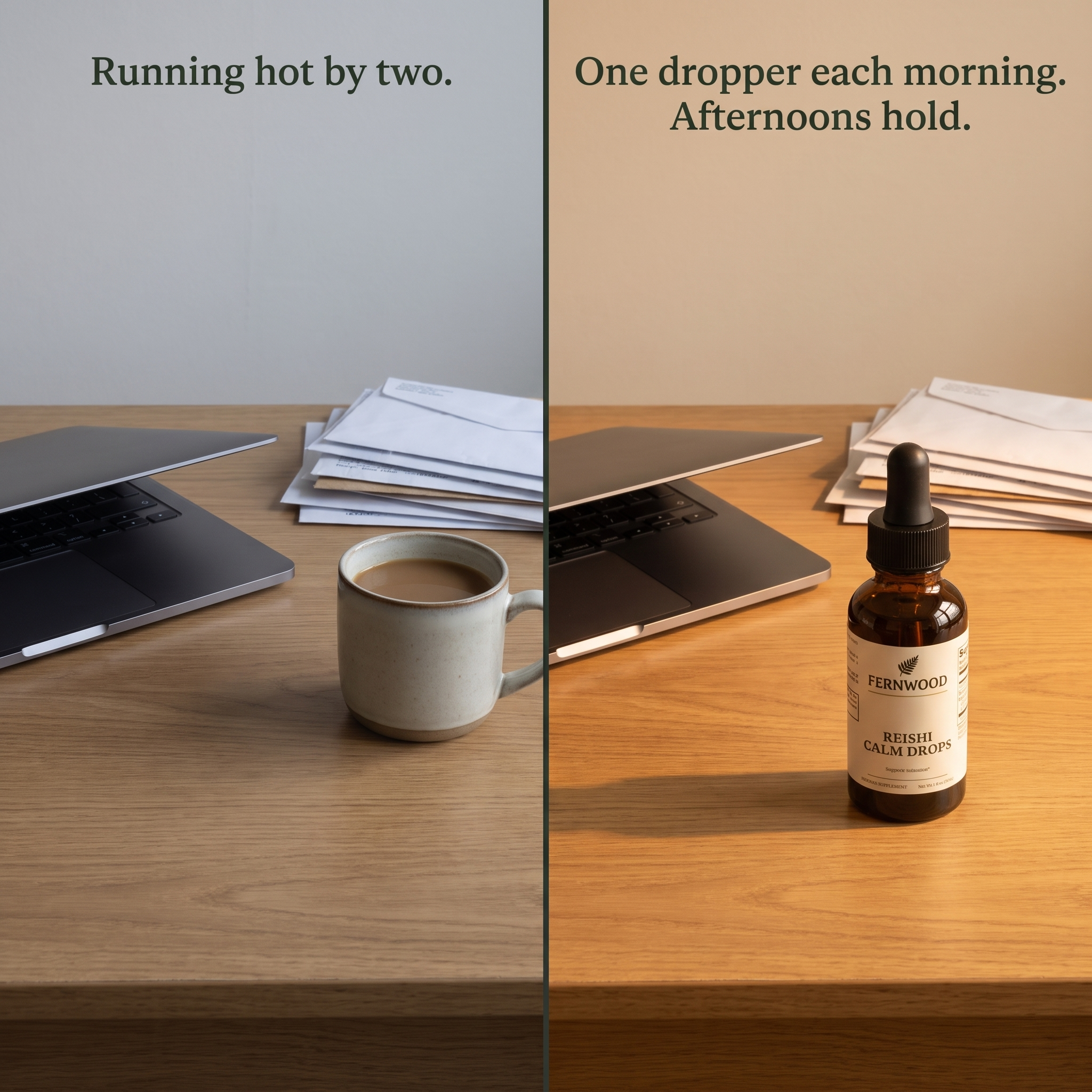 Running hot by two. One dropper each morning. Afternoons hold.