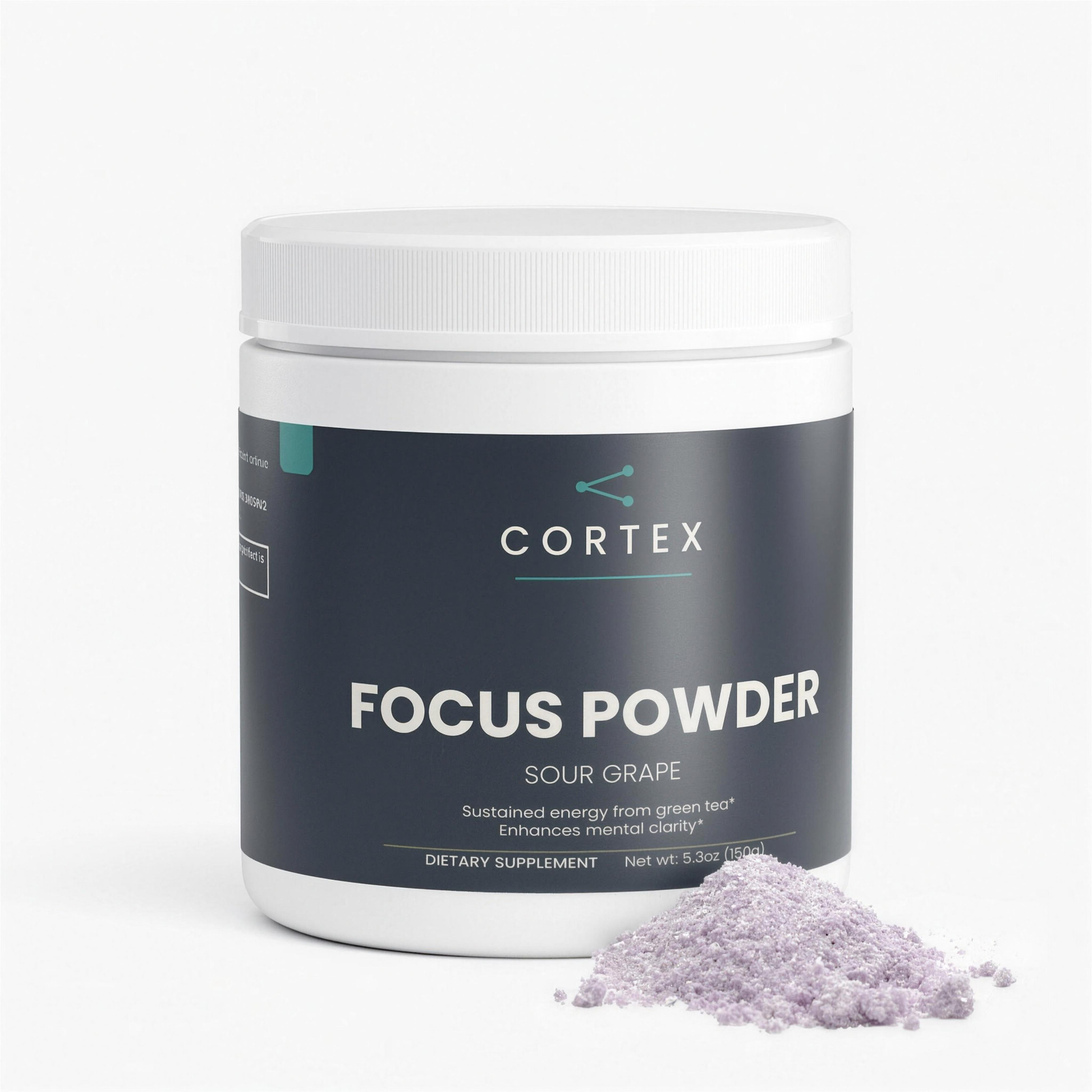CORTEX Focus Powder tub, sour grape, 18 servings - hero - v1