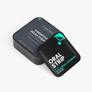 CORTEX Cognitive Relax Strips tin, front label, caffeine-free focus support, 30 strips - hero v1 (4K upscale)