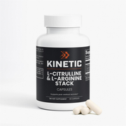 KINETIC L-Citrulline & L-Arginine Stack bottle, 60 vegan capsules, 30 servings - hero v1 4K