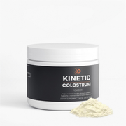 KINETIC Colostrum Powder tub, 2,300 mg bovine colostrum and 575 mg IgG per serving, 30 servings - hero v1, 4K upscale