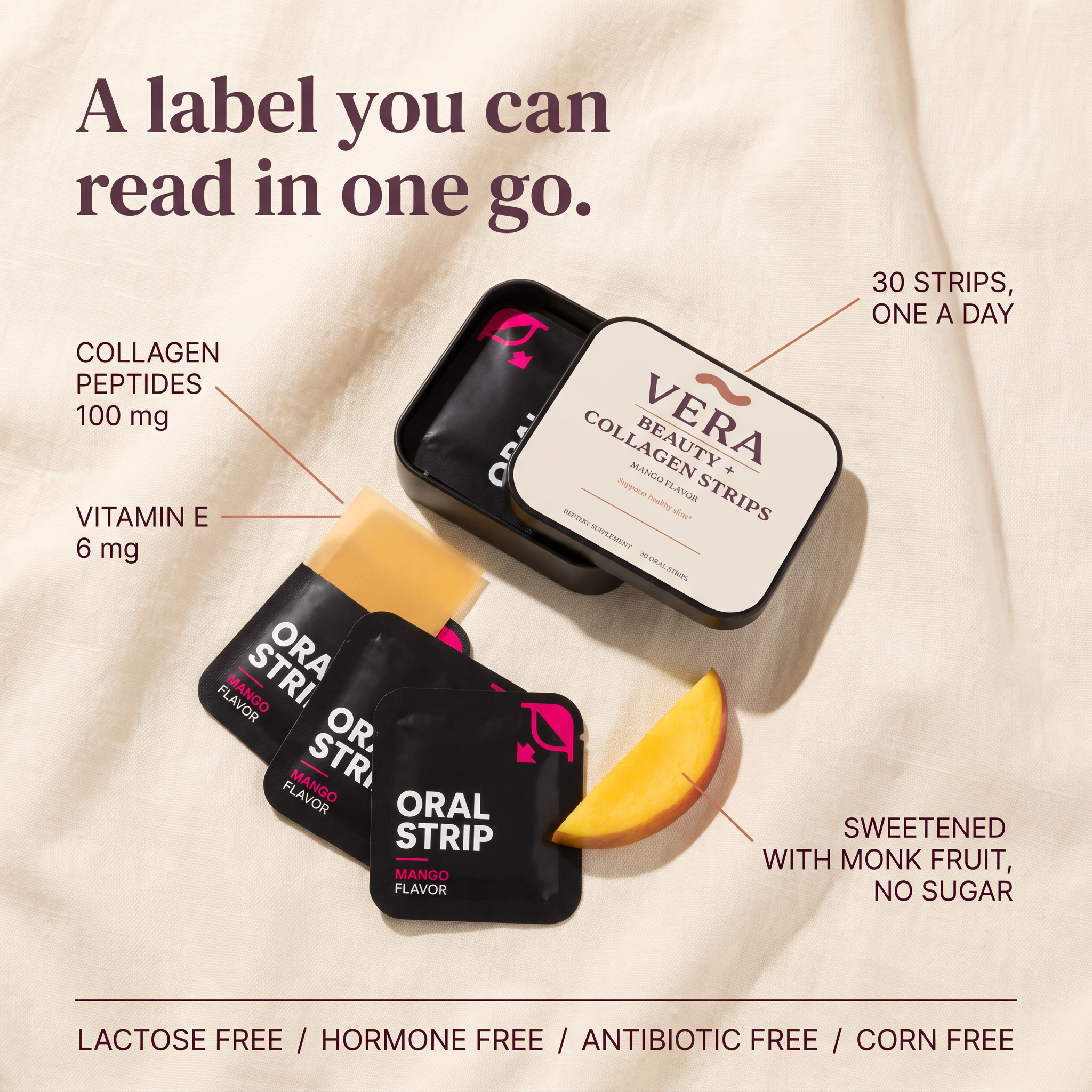 A label you can read in one go
