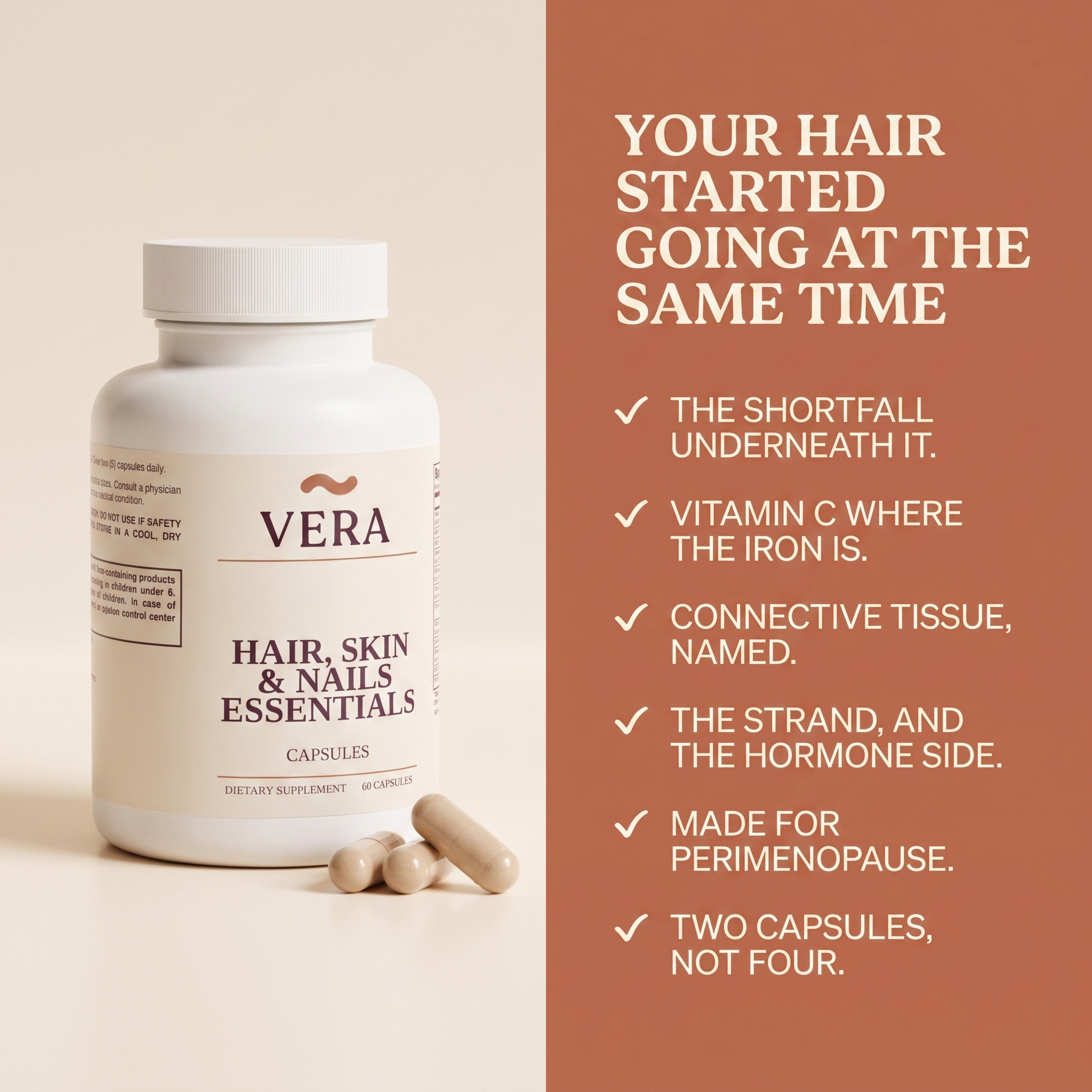 Your hair started going at the same time