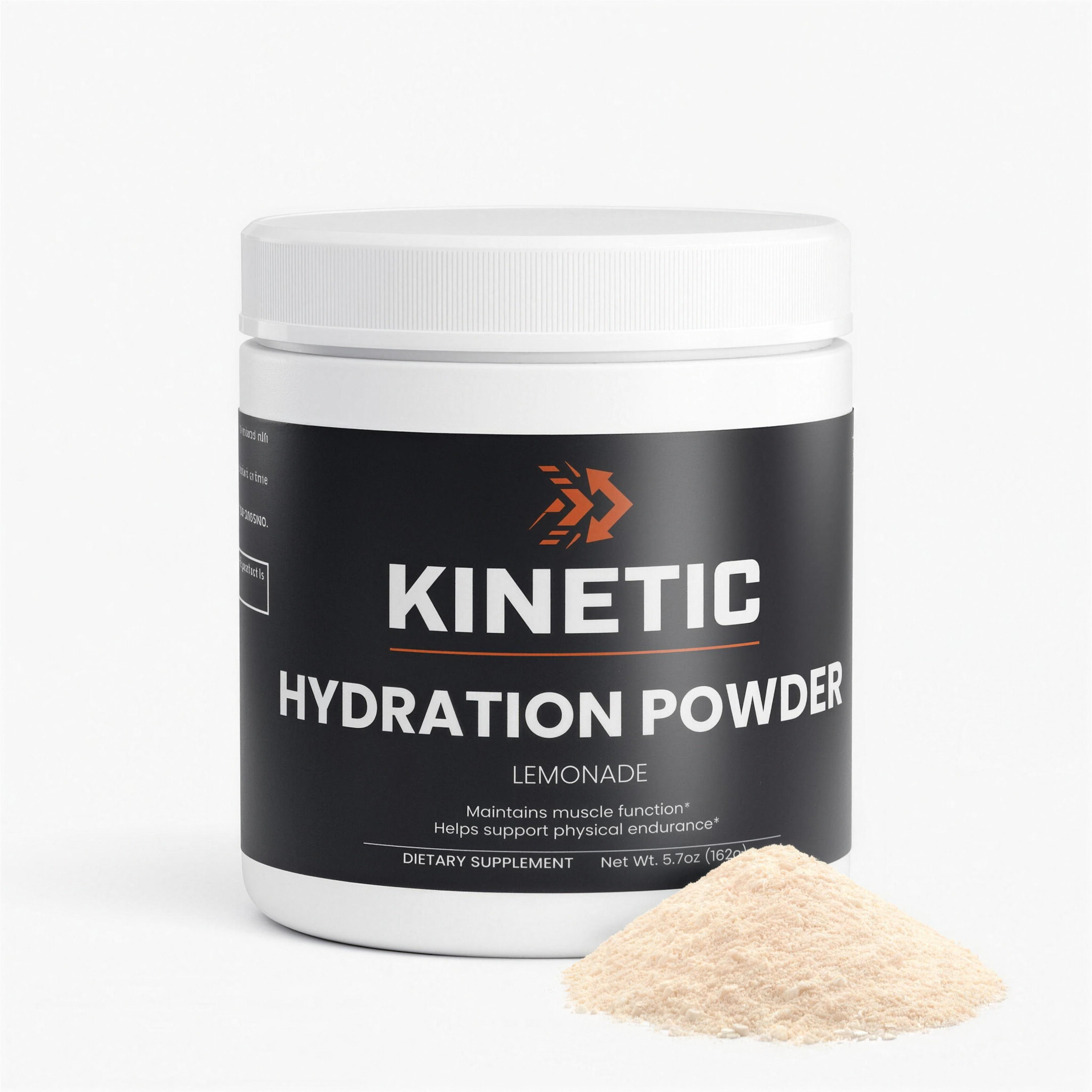 KINETIC Hydration Powder, Lemonade, 30 servings - hero, 4K upscale v1