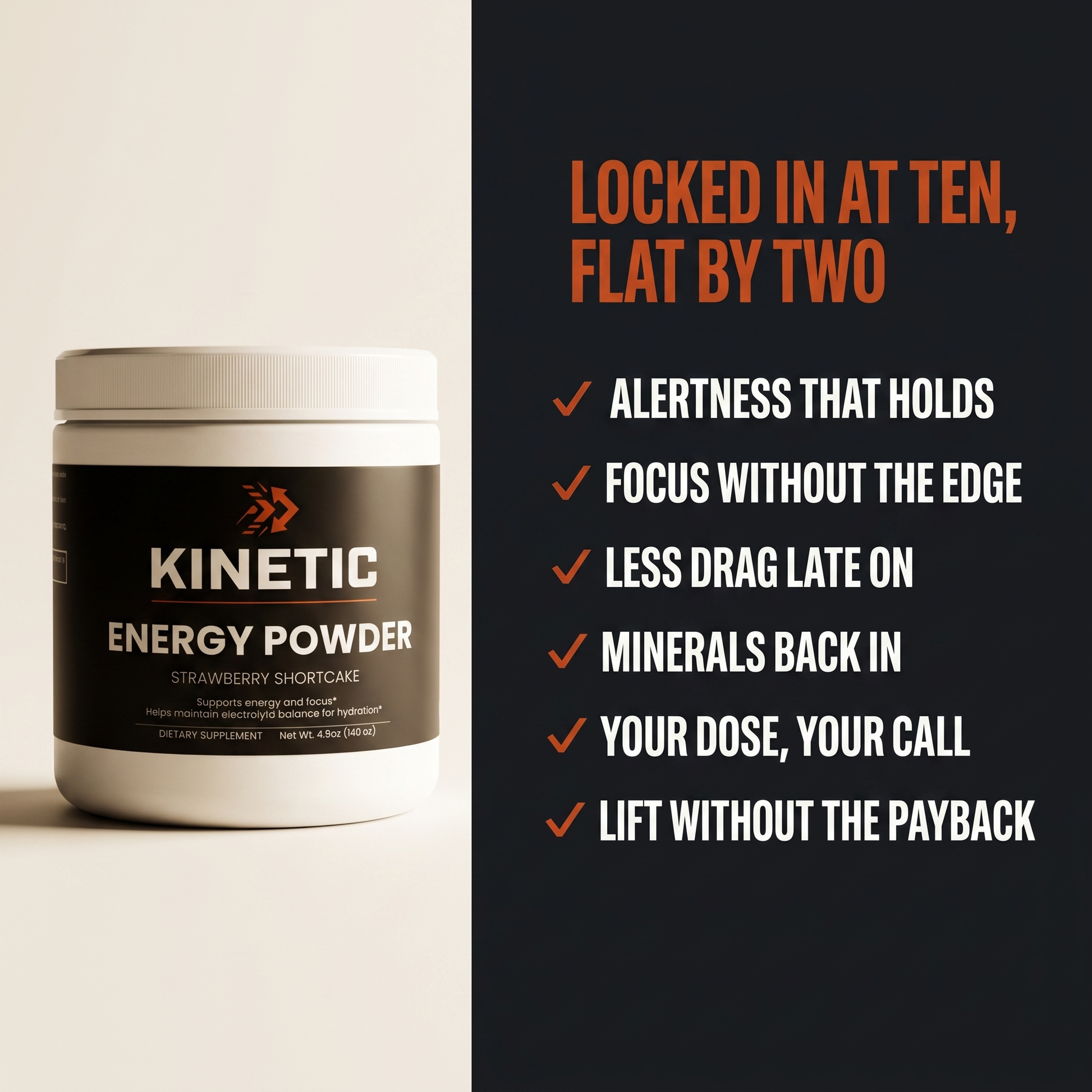 Locked in at ten, flat by two - six benefits v1