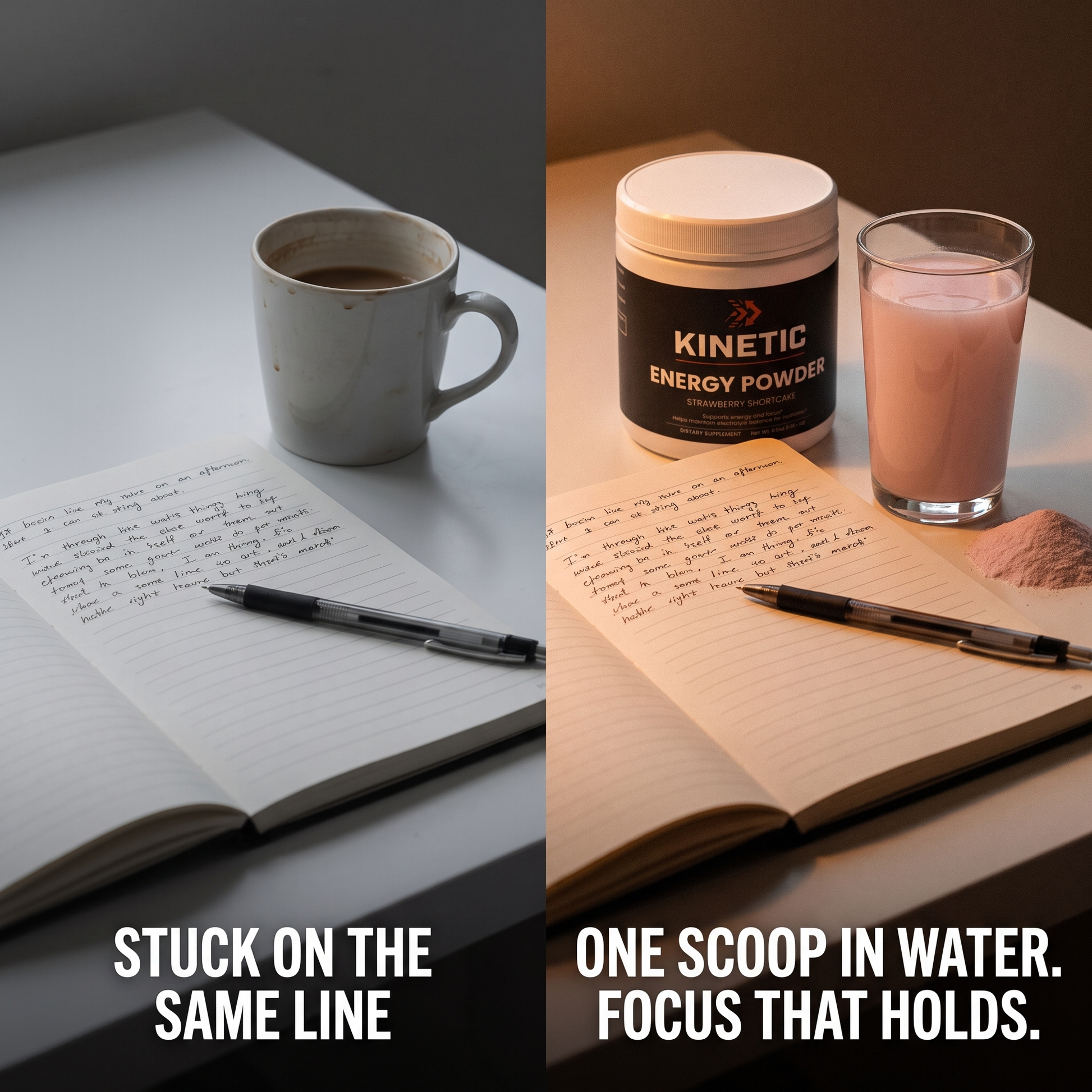 Stuck on the same line - one scoop in water, focus that holds v1