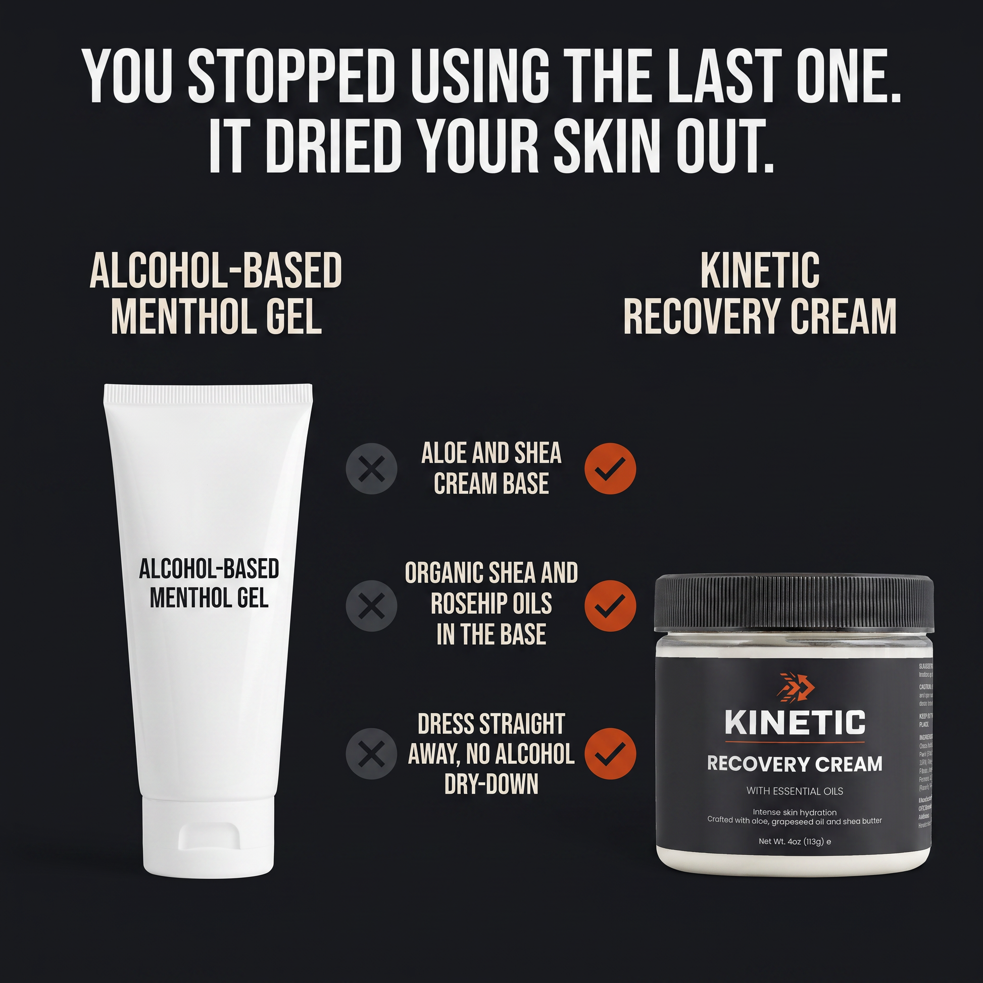 You stopped using the last one. It dried your skin out. (comparison v1)