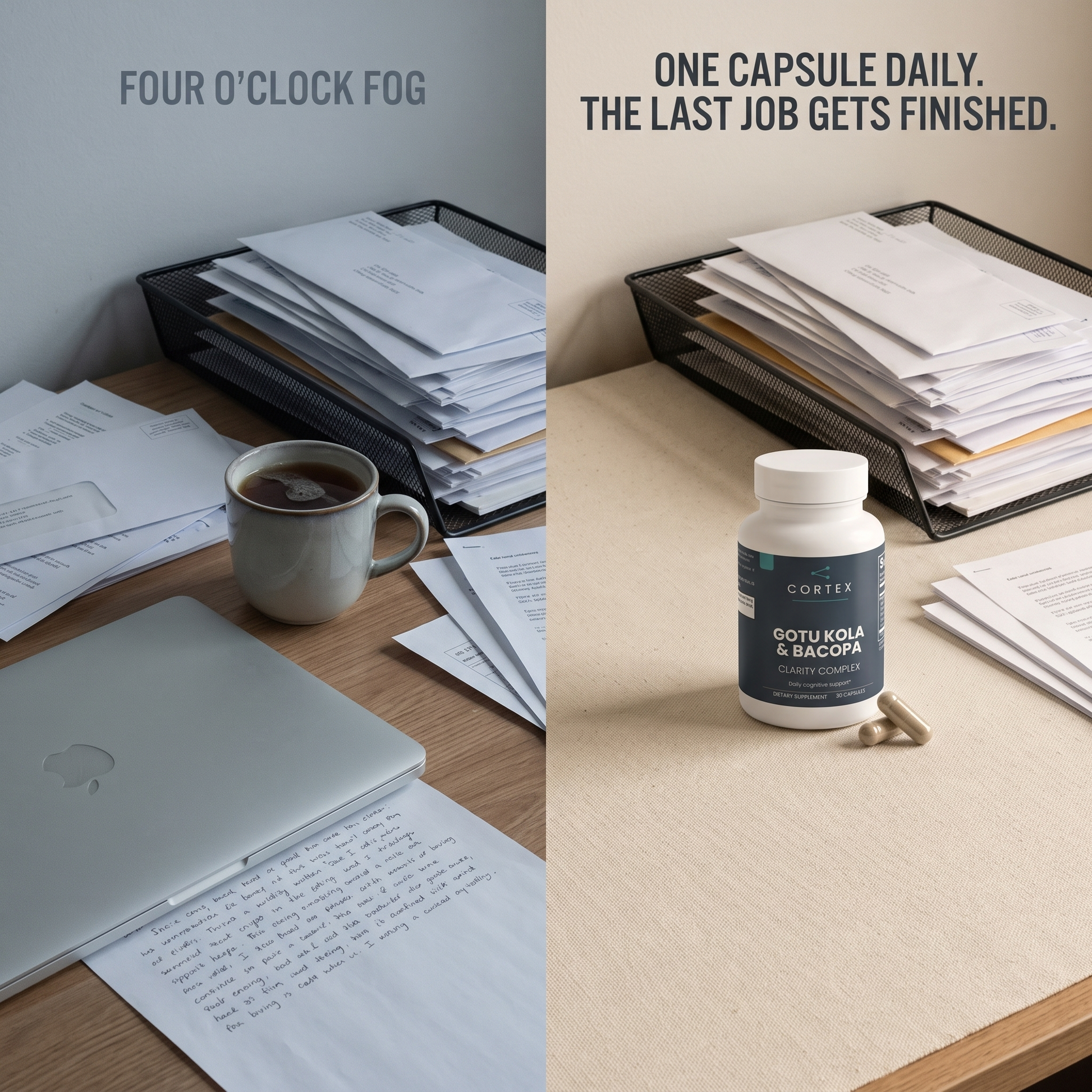 Four o'clock fog. One capsule daily, the last job gets finished - problem vs supported v1