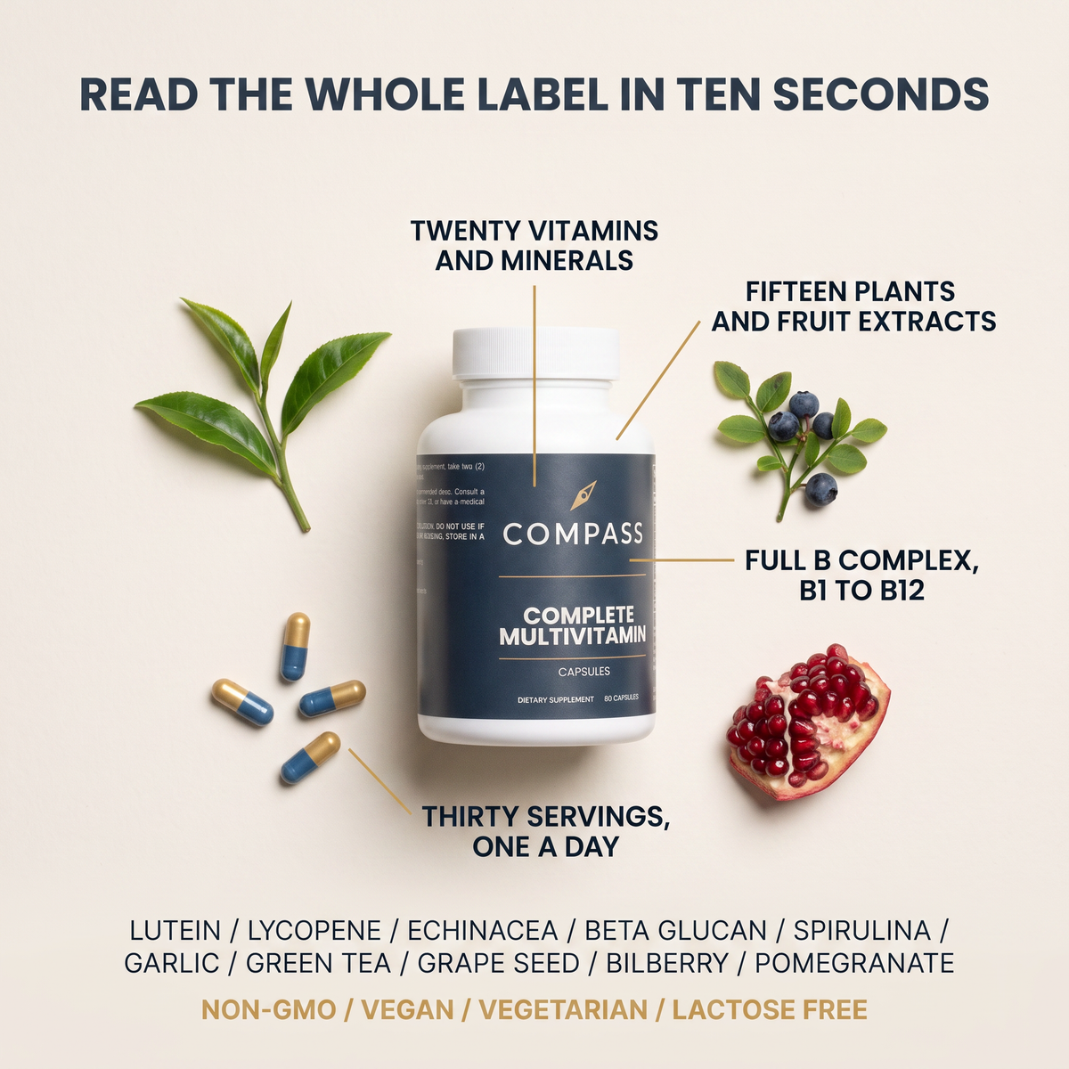 Read the whole label in ten seconds - label flat lay v1