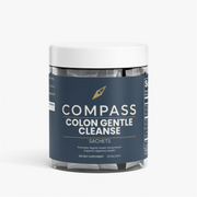 COMPASS Colon Gentle Cleanse daily fiber powder, 30 sachets - hero (4K upscale, v1)