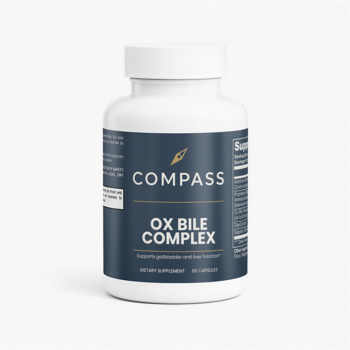 COMPASS Ox Bile Complex bottle, 60 capsules - hero 4K - v2