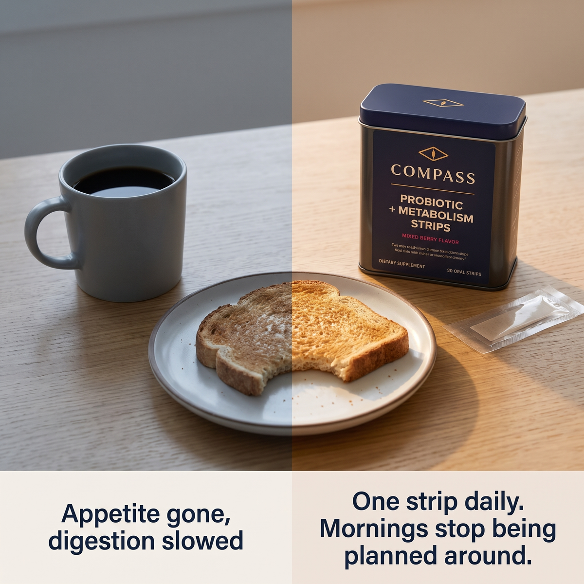 Appetite gone, digestion slowed - one strip daily (v2)