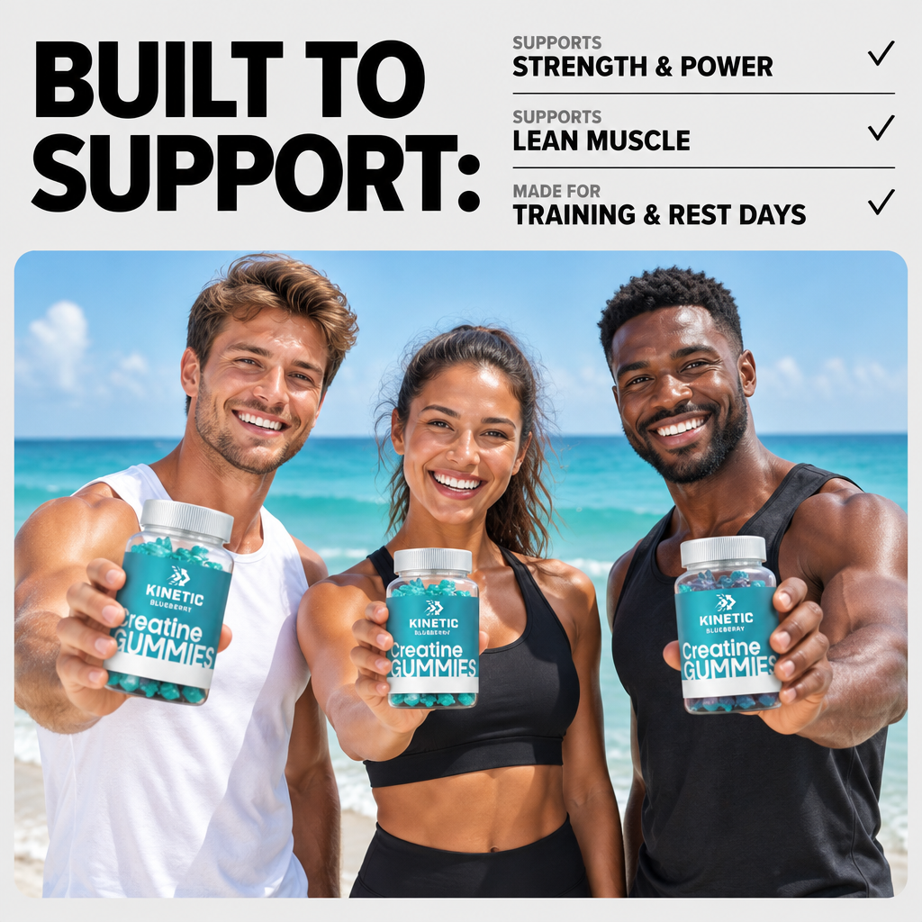 Creatine Gummies - Built to support strength, power, lean muscle, training and rest days