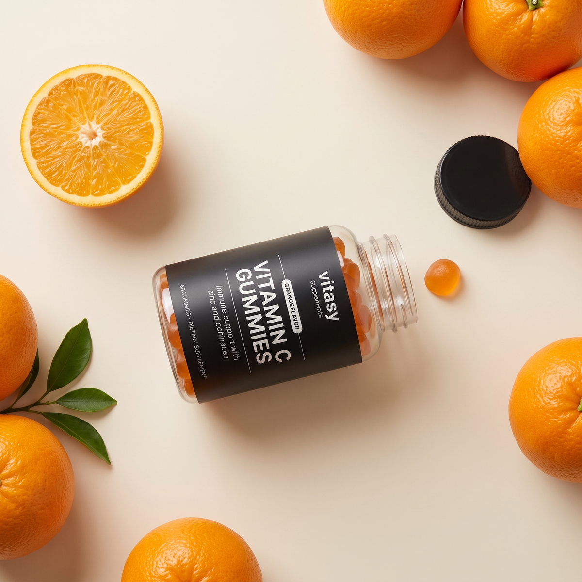 Vitamin C Gummies - Overhead flatlay