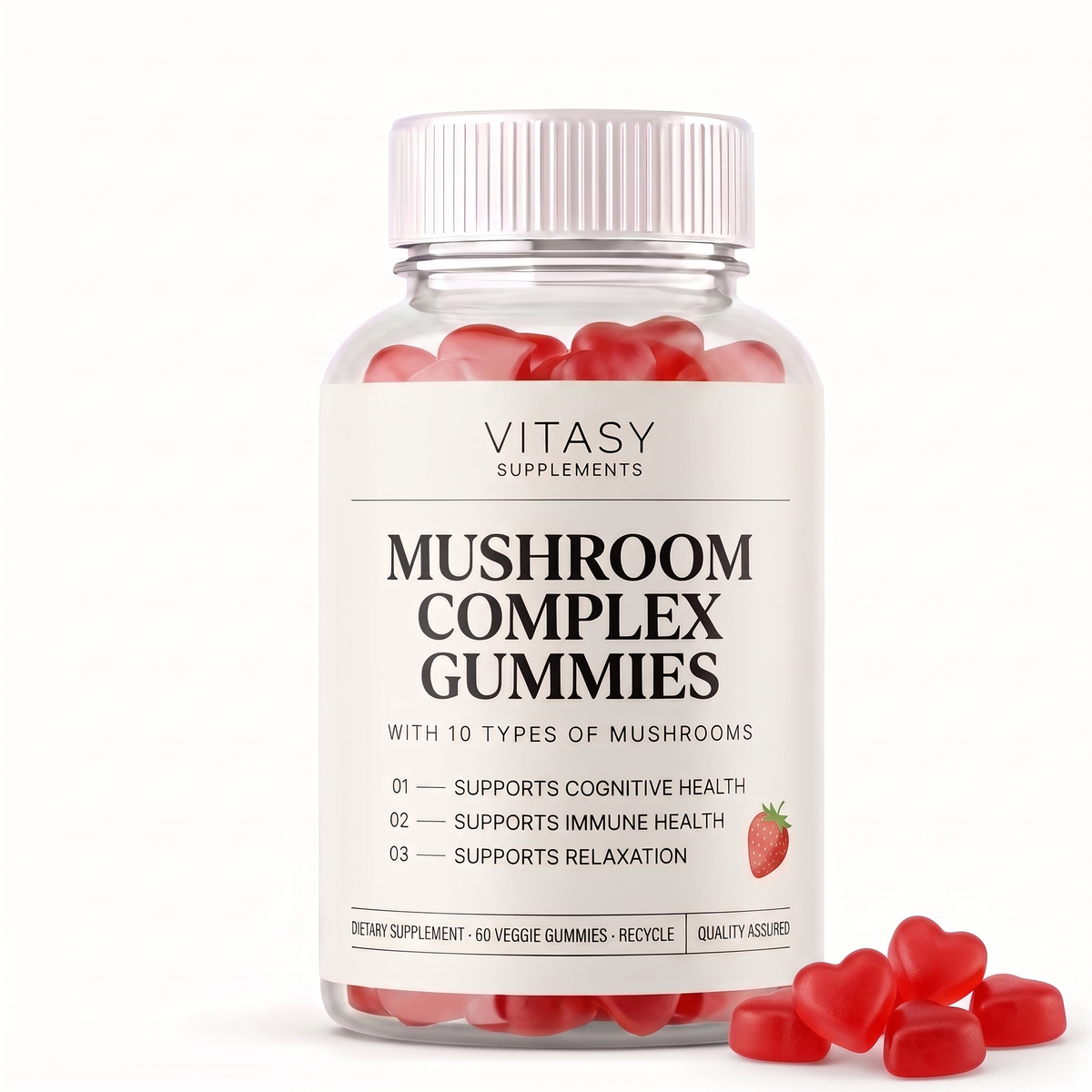 Mushroom Gummies v1.2 - 02 product and gummies