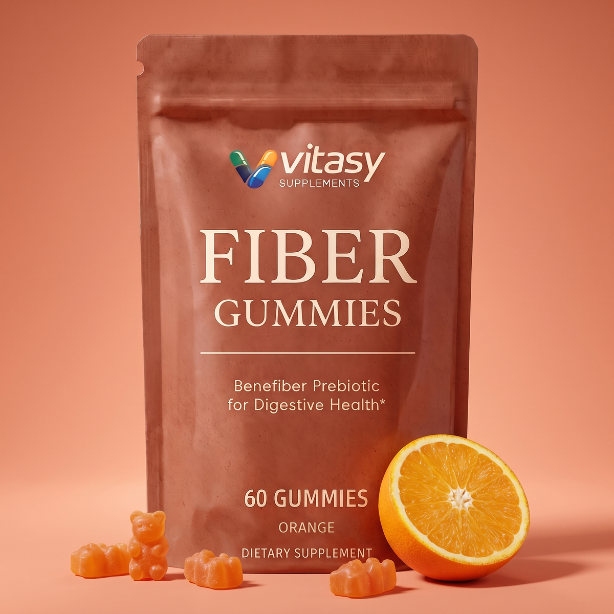 Fiber Gummies Orange - Gallery Image 1