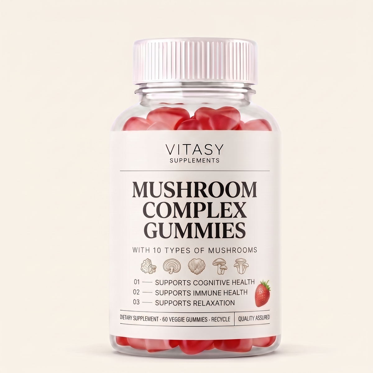 Mushroom Gummies v9 - Strawberry hero