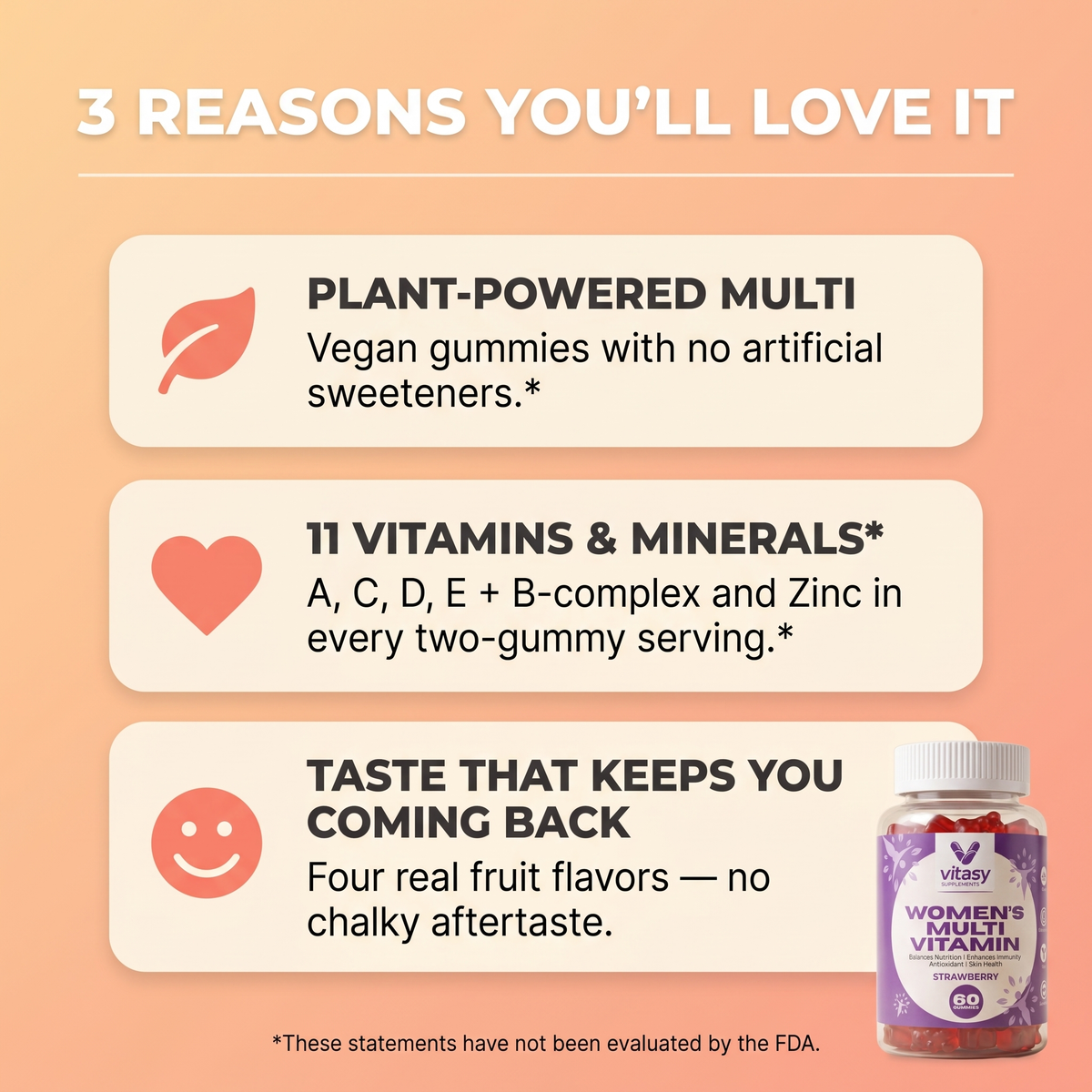 Women's Multivitamin Gummies - 3 reasons you'll love it